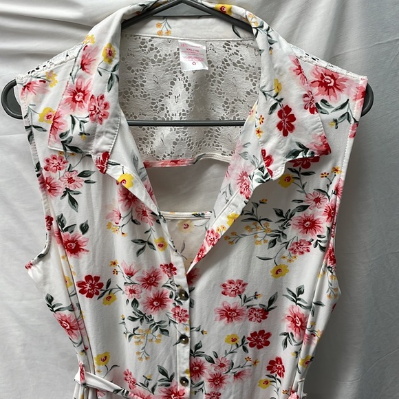 No boundaries are laced back button front dress /belt sz xxl-19 - Picture 3 of 6